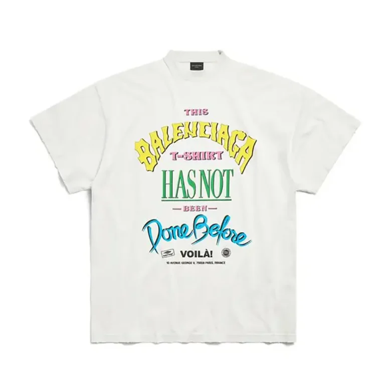 Balenciaga Men Not Been Done T-Shirt Oversized in off White Vintage Jersey