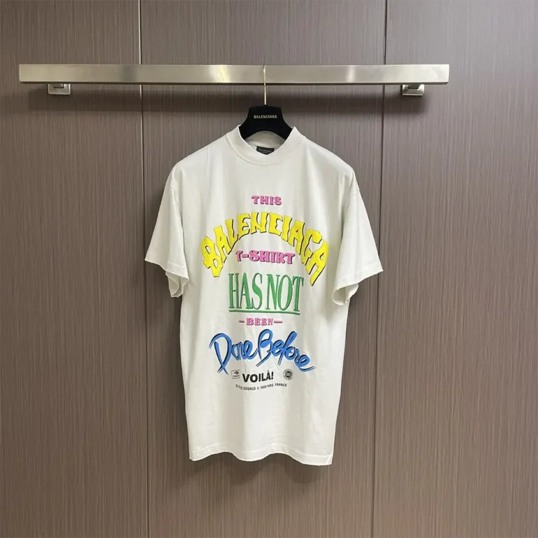 Balenciaga Men Not Been Done T-Shirt Oversized in off White Vintage Jersey