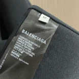 Balenciaga Men Rainbow Flag Inside-Out T-Shirt Oversized in Black Vintage Jersey