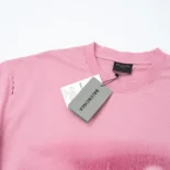Balenciaga Women Paris Moon T-Shirt Oversized in Light Pink Vintage Jersey