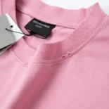 Balenciaga Women Paris Moon T-Shirt Oversized in Light Pink Vintage Jersey