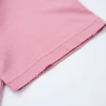 Balenciaga Women Paris Moon T-Shirt Oversized in Light Pink Vintage Jersey