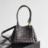 Bottega Veneta Women Small Andiamo Parachute-Black 796569VCPPT2190