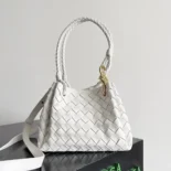 Bottega Veneta Women Small Andiamo Parachute-White 796569VCPPT9195
