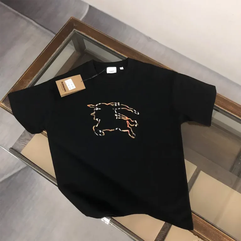 Burberry Men Check EKD Cotton T-shirt 80706811