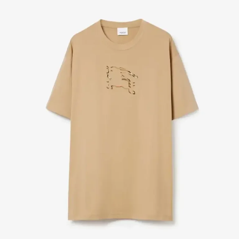 Burberry Men Check EKD Cotton T-shirt 80727031