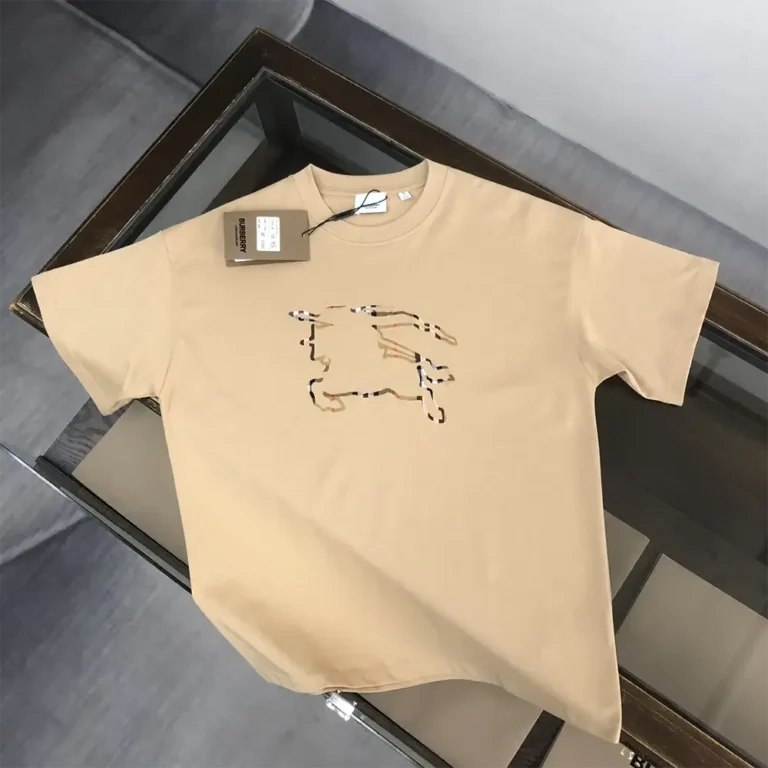 Burberry Men Check EKD Cotton T-shirt 80727031