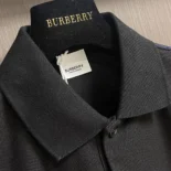 Burberry Men Cotton Polo Shirt-Black 80821241