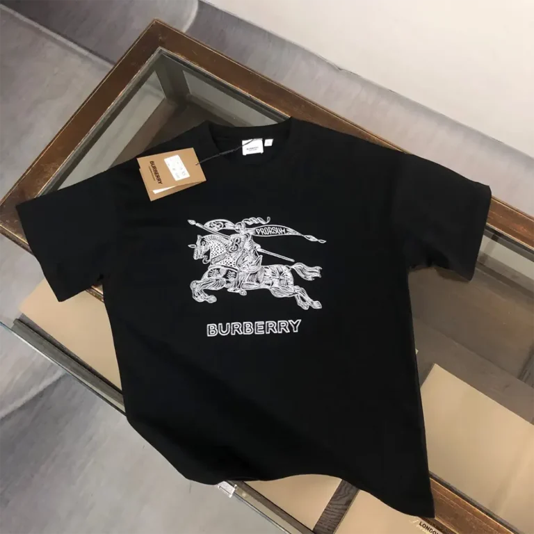Burberry Men EKD Cotton T-shirt-Black 80727751