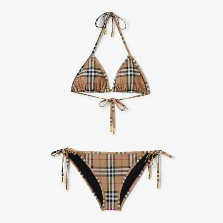 Burberry Women Check Triangle Bikini 80090081