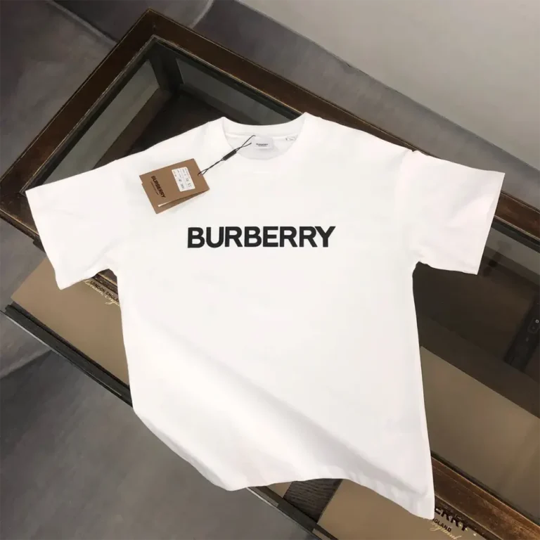 Burberry Women Logo Cotton T-shirt-White 80553091