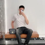 Celine Men Classic Polo Shirt in Cotton Piqué-White 2X75H626U.01OB