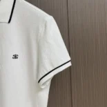 Celine Men Classic Polo Shirt in Cotton Piqué-White 2X75H626U.01OB