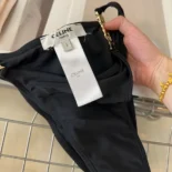 Celine Women Triomphe Triangle Top / Swimsuit Bottom in Matte Jersey 2X24M152C.38NO