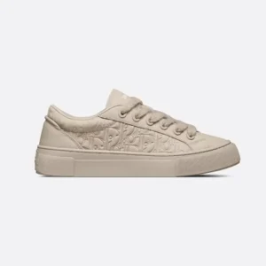 Dior Men B33 Sneaker Beige Grained Calfskin and Beige Dior Gravity Leather
