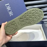 Dior Men B33 Sneaker Khaki Grained Calfskin and Khaki Dior Gravity Leather