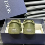 Dior Men B33 Sneaker Khaki Grained Calfskin and Khaki Dior Gravity Leather