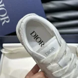 Dior Men B33 Sneaker White Grained Calfskin and White Dior Gravity Leather