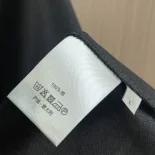 Dior Men Polo Shirt with Bee Embroidery Black Cotton Piqué