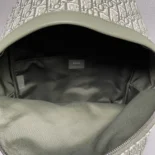 Dior Men Rider Backpack Khaki Dior Oblique Jacquard