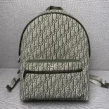 Dior Men Rider Backpack Khaki Dior Oblique Jacquard