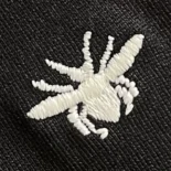 Dior Men T-Shirt with Bee Embroidery Black Cotton Jersey