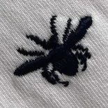Dior Men T-Shirt with Bee Embroidery White Cotton Jersey