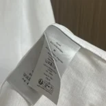 Dior Men T-Shirt with Bee Embroidery White Cotton Jersey