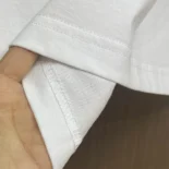 Dior Men T-Shirt with Bee Embroidery White Cotton Jersey