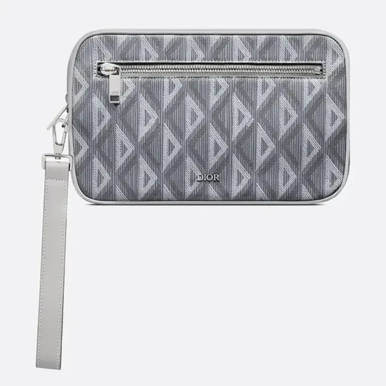 Dior Men Toiletry Bag Dior Gray CD Diamond Canvas 2ESCA340DCO_H42E