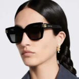Dior Unisex CDior S1I Black Square Sunglasses