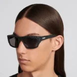 Dior Unisex Dior3D S1I Orange Mirrored Rectangular Sunglasses