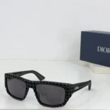 Dior Unisex Dior3D S1I Orange Mirrored Rectangular Sunglasses