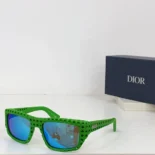 Dior Unisex Dior3D S1I Orange Mirrored Rectangular Sunglasses