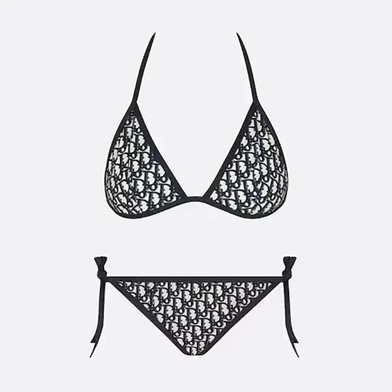 Dior Women Bikini Top / Bottom Blue Dior Oblique Technical Fabric 11BB01A2842_X5803