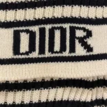 Dior Women Dioriviera Sweater Ecru Cotton Ribbed Knit 444S64AM789
