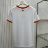 Dior Women Dioriviera T-Shirt Ecru and Coral Cotton Jersey