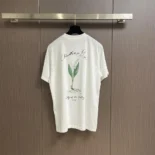 Dior Women Handwritten Christian Dior T-Shirt Relaxed Fit White Cotton Jersey