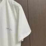 Dior Women Handwritten Christian Dior T-Shirt Relaxed Fit White Cotton Jersey