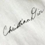 Dior Women Handwritten Christian Dior T-Shirt Relaxed Fit White Cotton Jersey