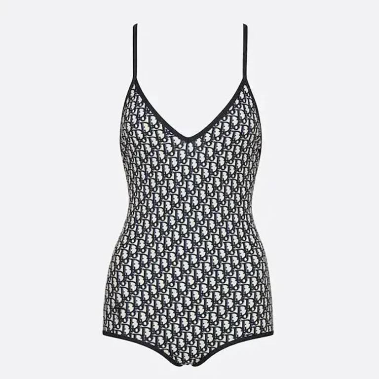 Dior Women One-Piece Swimsuit Blue Dior Oblique Technical Fabric 11BS01A2842_X5803
