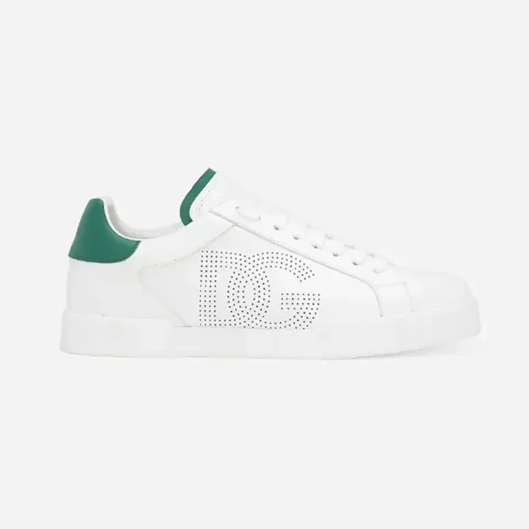 Dolce Gabbana D&G Women Calfskin Portofino Sneakers-White CS2277AV0668N102