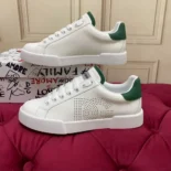 Dolce Gabbana D&G Women Calfskin Portofino Sneakers-White CS2277AV0668N102