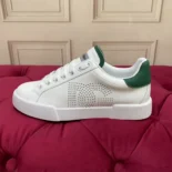 Dolce Gabbana D&G Women Calfskin Portofino Sneakers-White CS2277AV0668N102