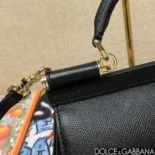 Dolce Gabbana D&G Women Small Sicily Handbag-Black BB7116A100180999