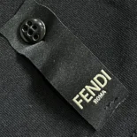 Fendi Men Black Cotton T-shirt FY0936ARYYF0QA1