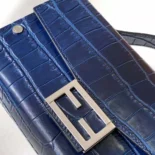 Fendi Men Soft Trunk Baguette Blue Gradient Crocodile Bag 7VA565AMU6F1KSX