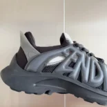 Fendi Men Tag Sneakers Black Technical Mesh Running Sneakers