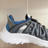 Fendi Men Tag Sneakers Blue Technical Mesh Running Sneakers