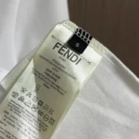 Fendi Women White Cotton T-shirt FY0936ARYYF0QA0